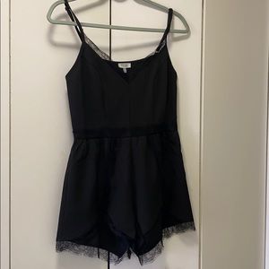 Black Lace Romper